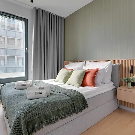 Aparthotel Brabank Riverside Premium & Free Parking By Downtown Gdaňsk